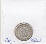 200 REIS DE PRATA DE 1859, COROA DE ESPINHOS