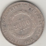 2000 REIS DE 1858 , DATA EMENDADA