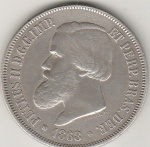 2000 REIS DE PRATA DE 1868