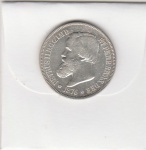 500 REIS DE PRATA DE 1876