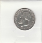 500 REIS DE PRATA DE 1888 COM RABICHO NO CABELO