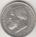 1000 REIS DE PRATA DE 1876