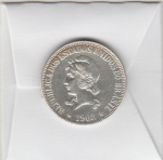 1000 REIS DE PRATA DE 1908 SOB/FC