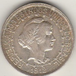 1000 REIS DE PRATA DE 1912 ESTRELAS LIGADAS,FC