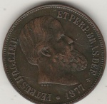 40 reis de 1877 SOBERBA/FC ,A MAIS RARA DA SERIE