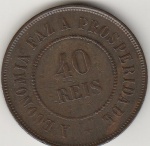 REVERSO INVERTIDO, 40 REIS DE 1909