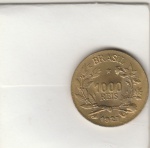 1000 REIS DE 1927 FLOR DE CUNHO