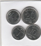 1,5,10 E 20 CENTAVOS DE 1988
