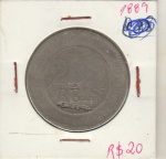 CARIMBO PARTICULAR S. GUERRA SOBRE 200 REIS DE 1889