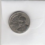 BATIDA DUPLA NO BRASIL. 50 CENTAVOS DE 1998