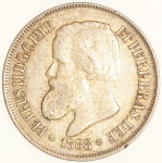 Moeda do Brasil: 500 Réis 1868 - Soberba - Prata 