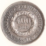 Moeda do Brasil: 400 Réis 1900 - 4 Centenário do Descobrimento do Brasil - Soberba / Flor de Cunho - Maravilhosa - Prata