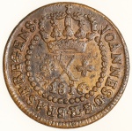 Moeda do Brasil: X Réis 1816 Bahia - Soberba - Cobre 