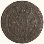 Moeda do Brasil: XL Réis 1816 Rio - Série Especial - MBC - Cobre 