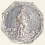 Moedas da Alemanha: Moeda de 20 Pfennige usadas nos Trams e Bondes da época de alta inflacao de 1917 a 1923 (Notgeld) - PETER HEN LEIN  - Alumínio