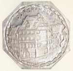 Moedas da Alemanha: Moeda de 20 Pfennige usadas nos Trams e Bondes da época de alta inflacao de 1917 a 1923 (Notgeld) - DURER - HAUS  - Alumínio