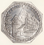 Moedas da Alemanha: Moeda de 20 Pfennige usadas nos Trams e Bondes da época de alta inflacao de 1917 a 1923 (Notgeld) - NEUTORZWINGER  - Alumínio