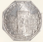 Moedas da Alemanha: Moeda de 20 Pfennige usadas nos Trams e Bondes da época de alta inflacao de 1917 a 1923 (Notgeld) - NASSAUER HAUS  - Alumínio