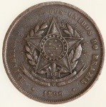 Moeda do Brasil: 20 Réis 1899 - Bronze - Soberba 
