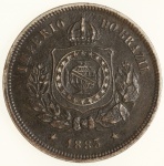 Moeda do Brasil: 100 Réis 1883 - Soberba  - Niquel