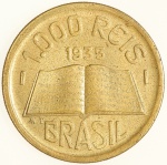 Moeda do Brasil: 1000 Réis 1935 - Flor de Cunho 