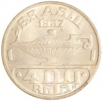 Moeda do Brasil: 400 Réis 1937 - Flor de Cunho 