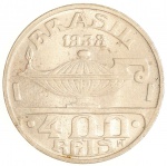 Moeda do Brasil: 400 Réis 1938 - Flor de Cunho 