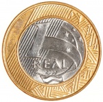 Moeda do Brasil: 1 Real 2002 - Flor de Cunho