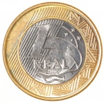 Moeda do Brasil: 1 Real 2008 - Flor de Cunho