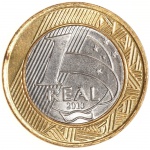 Moeda do Brasil: 1 Real 2013 - Flor de Cunho