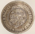 200 Réis 1868 carimbo Balsemão 