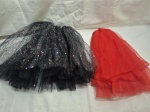 Lote de 2 saias em tule, fantasia de carnaval.