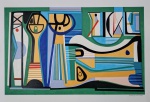 Roberto Burle Marx, Composição, gravura, tiragem 98/119, 66x96cm, sem moldura