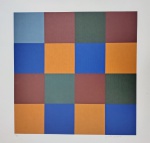 Judith Lauand, Geométrico, gravura, tiragem 74/100, 50x50cm, sem moldura