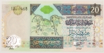 Numismática, LIBYA. Uma Cédula Twenty Dinars Flor de Estampa
