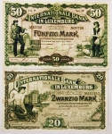 Numismática, LUXEMBOURG. Duas Réplicas de Cédulas Raras P-4 e P-5