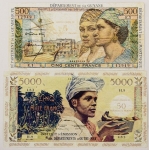 Numismática, INTERNACIONAL. Duas Réplicas de Cédulas Raras com Etiqueta de Classificação