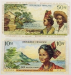 Numismática, INTERNACIONAL. Duas Réplicas de Cédulas Raras com Etiqueta de Classificação