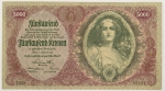 Numismática, ÁUSTRIA. Uma Cédula P-79 5000 Kronen 1922