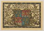 Numismática, NOTGELD. Uma Cédula Tegernfee 20 Pfennig