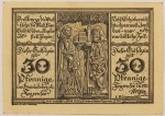 Numismática, NOTGELD. Uma Cédula Tegernfee 30 Pfennig