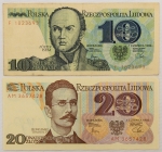 Numismática, POLAND. Duas Cédulas