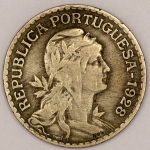 Numismática, PORTUGAL. Uma Moeda 1 Escudo 1928