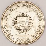 Numismática, PORTUGAL. Uma Moeda 10 Escudos 1939