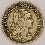 Numismática, PORTUGAL. Uma Moeda 1 Escudo 1940