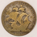 Numismática, PORTUGAL. Uma Moeda 2,50 Escudos 1942
