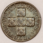 Numismática, PORTUGAL. Uma Moeda X Centavos 1944