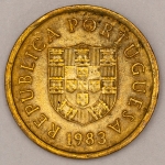Numismática, PORTUGAL. Uma Moeda 1 Escudo 1983