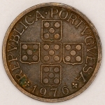 Numismática, PORTUGAL. Uma Moeda 50 Centavos 1976