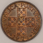 Numismática, PORTUGAL. Uma Moeda 1 Escudo 1971